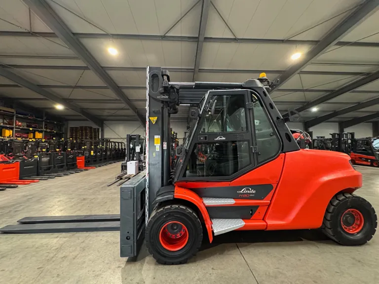 2019 Service + UVV 06/2027 Linde H80-1100 EVO 8.000kg 3.+4. Ventil Gabelversteller Gasstapler Gabelstapler